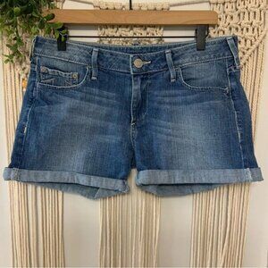 TRUE RELIGION Cassie Rolled Denim Jean Shorts Size 30